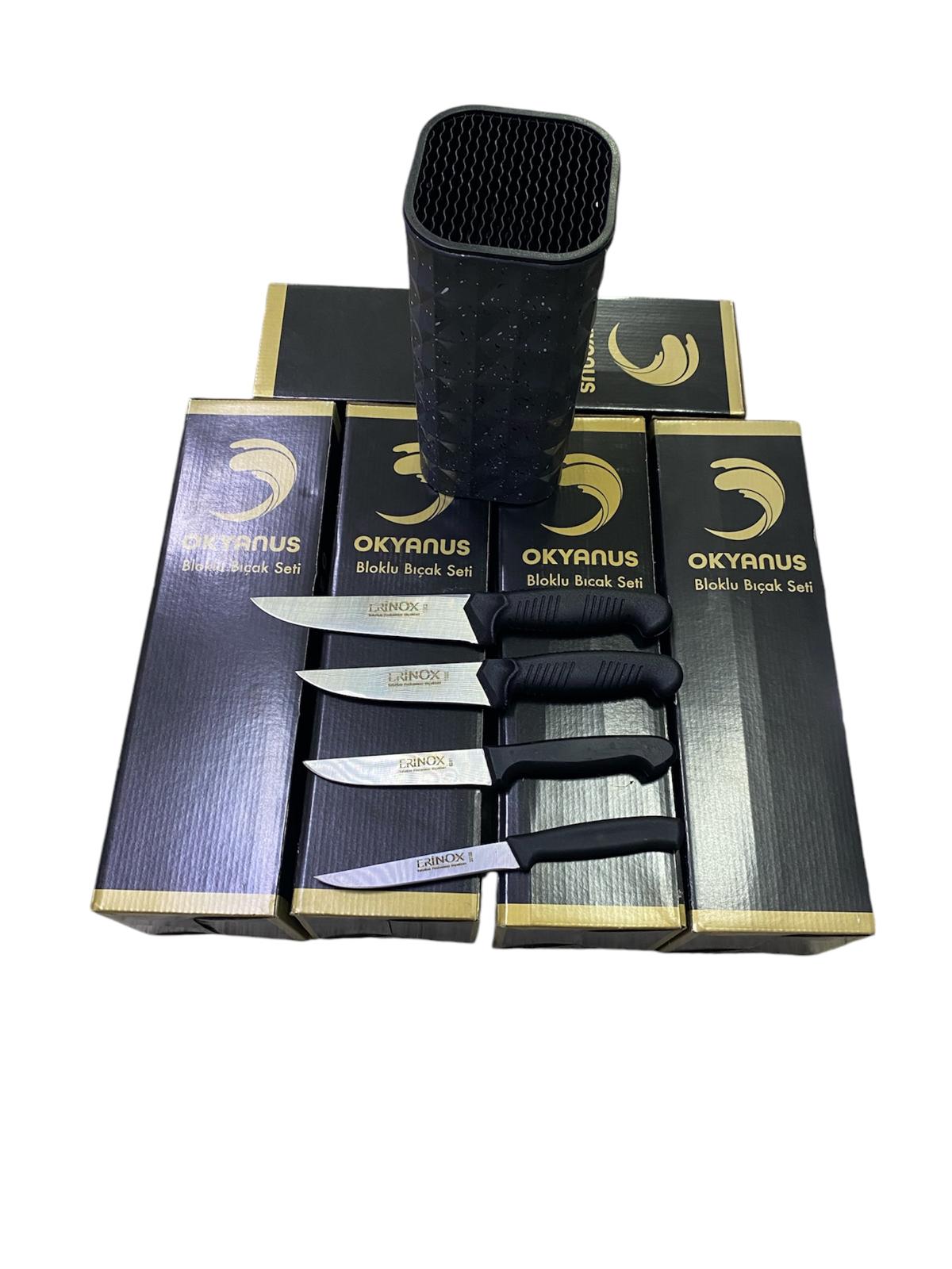  OKYANUS Bloklu Bıçak Seti 5 Parça  