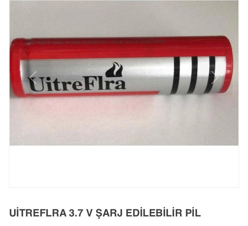  UitreFlra 3.7 V Şarj Edilebilir Pil 