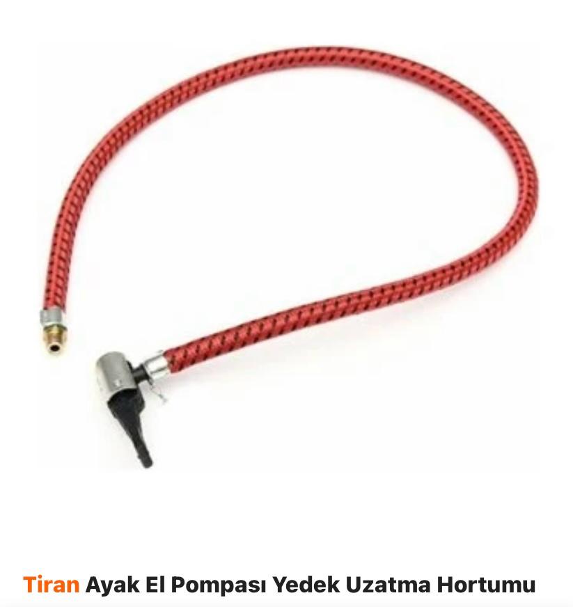 TİRAN Ayak El Pompası Uzatma Kablosu