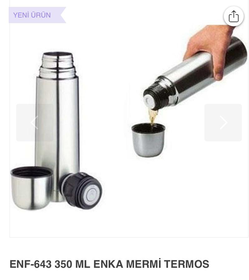 350ml ENKA Mermi Termos